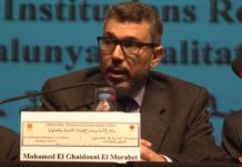 Sr. Mohamed El Ghaidouni, president d’UCIDCAT, II Trobada dels imams.